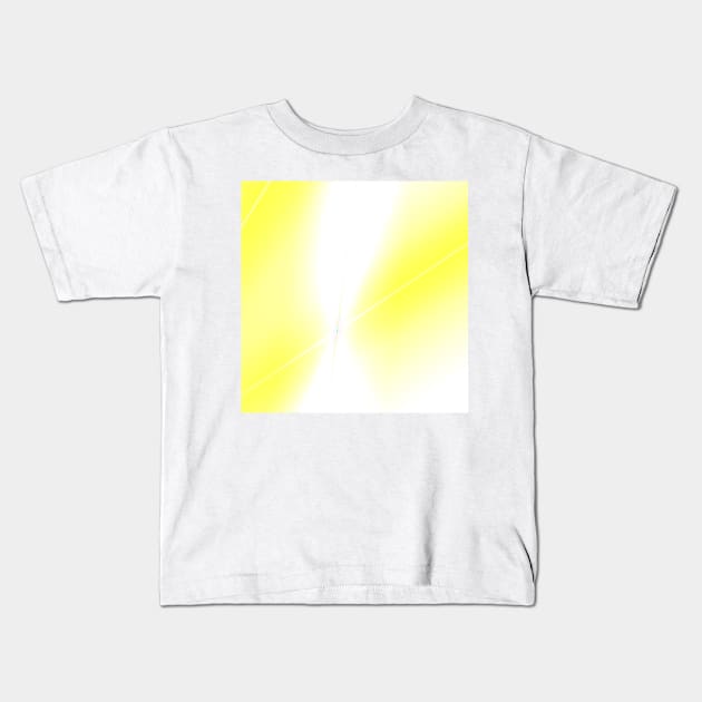 yellow white abstract texture Kids T-Shirt by Artistic_st